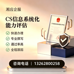 周口CS信息系统化能力评估申报服务