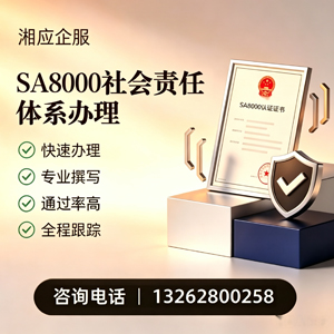 周口SA8000社会责任体系认证服务